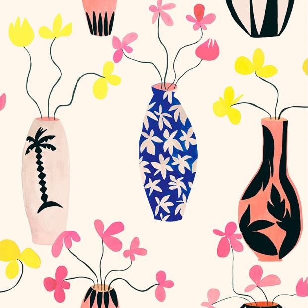 Papier peint Vase of Paradise non tissé
