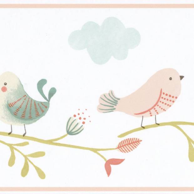 Papier Peint Frise Rose