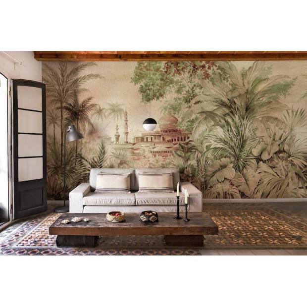 Papier peint Panoramique Taj Mahal Gold&Silver