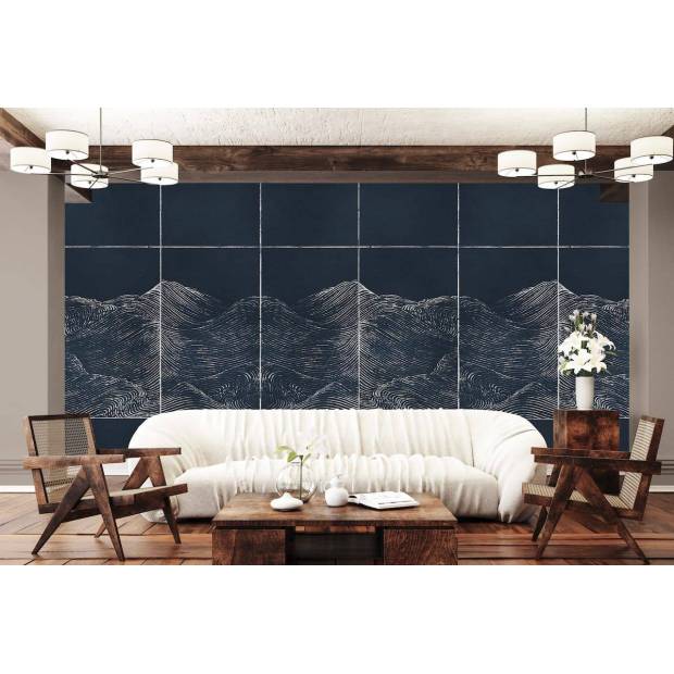 Papier peint Panoramique sur mesure Random Metallics Waves