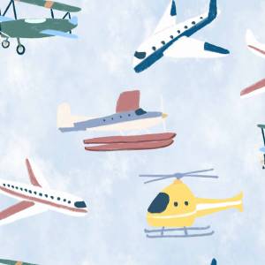 Papier Peint Draft Planes intissé