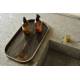 Bronze Organic glass valet tray rectangulaire