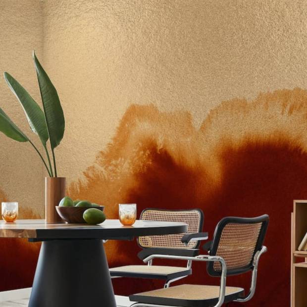 Papier peint Panoramique Coral Reefs Metallics Gold & Silver