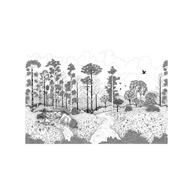 Papier peint Panoramique sur mesure La Biche Aux Bois