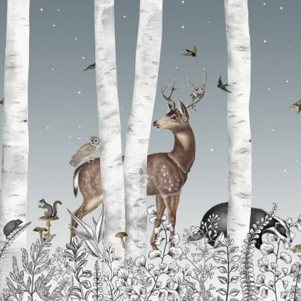 Papier peint Panoramique sur mesure Woody Chesnut