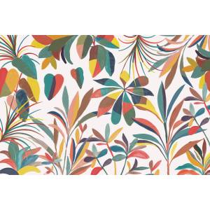 Papier peint Panoramique sur mesure Rainbow Leaves
