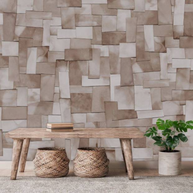 Papier peint Panoramique sur mesure Earthly Collage