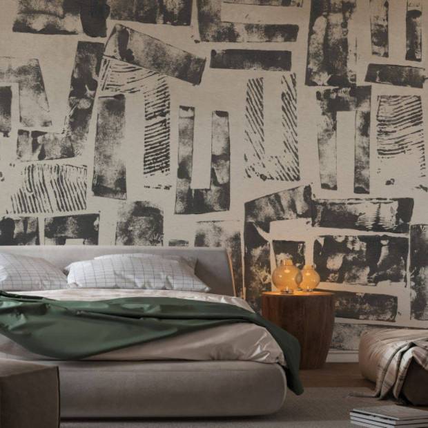 Papier peint Panoramique sur mesure Mix Stamp