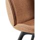 Beetle Dining Chair - Fully Upholstered, Black Plastic Base