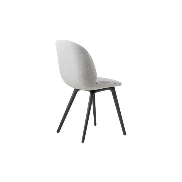 Beetle Dining Chair - Fully Upholstered, Black Plastic Base