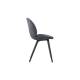 Beetle Dining Chair - Fully Upholstered, Black Plastic Base