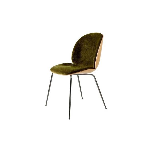 Beetle Dining Chair 3D Veneer - Front Upholstered coque Chêne