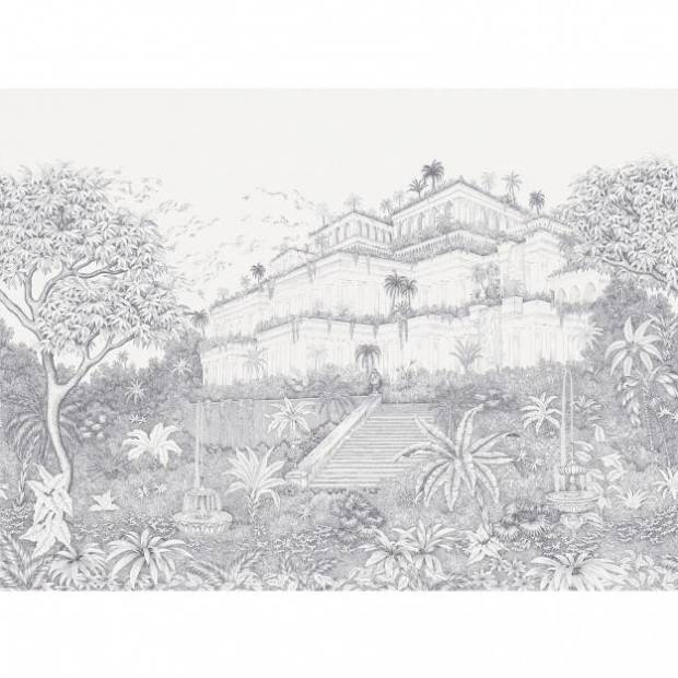 Papier peint Panoramique sur mesure Jardin Suspendu