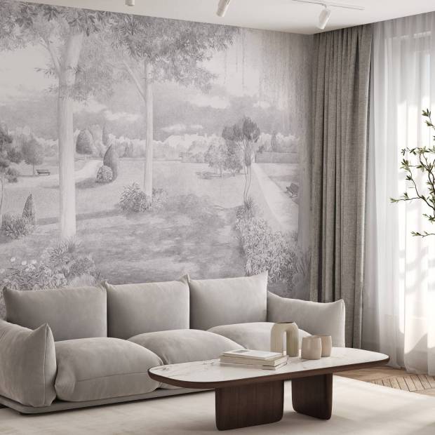 Papier peint Panoramique sur mesure Jardin Public