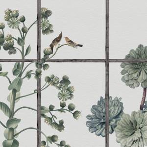 Papier peint Panoramique sur mesure Jardin Secret