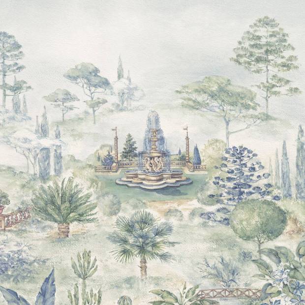 Papier peint Panoramique sur mesure Jardin Italien