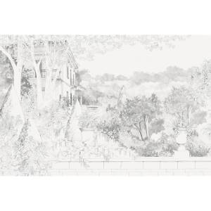 Papier peint Panoramique sur mesure Jardin de Famille