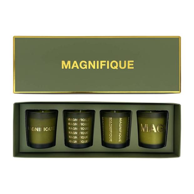 Coffret de 4 bougies message