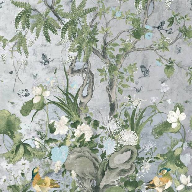 Panoramique Wild Wisteria Mural