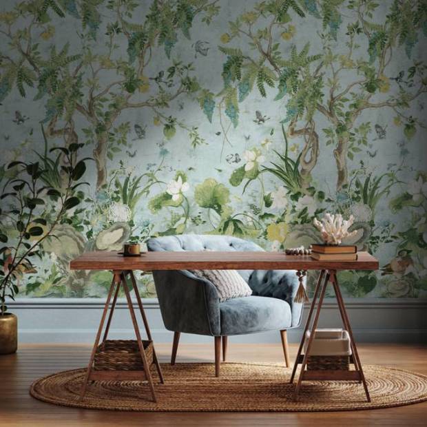 Panoramique Wild Wisteria Mural