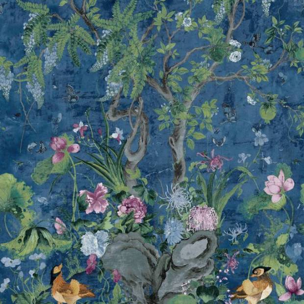 Panoramique Wild Wisteria Mural