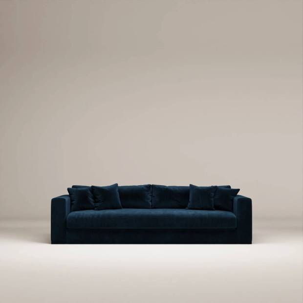 Canapé Bellechasse light 4 places - tissu velours brut