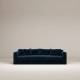 Canapé Bellechasse light 4 places - tissu velours brut