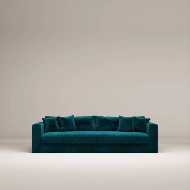 Canapé Bellechasse light 4 places - tissu velours brut