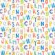 Papier peint Frise ABC