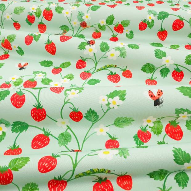 Tissu Strawberry Patch