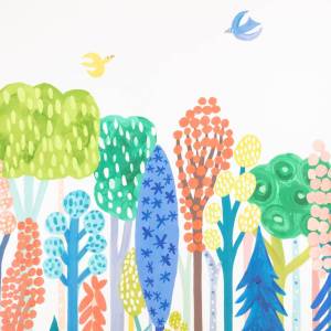 Tissu Rainbow Forest