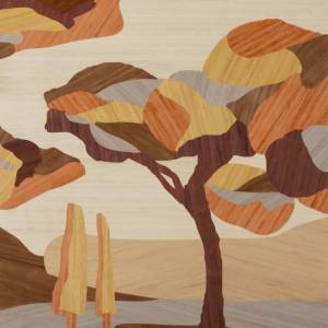 Papier peint Panoramique Under the Sycamore Tree