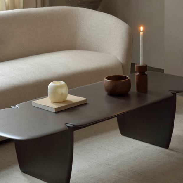 Table basse PI en Acajou