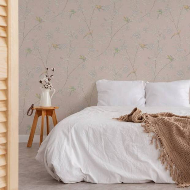 Papier peint Roseberry with birds