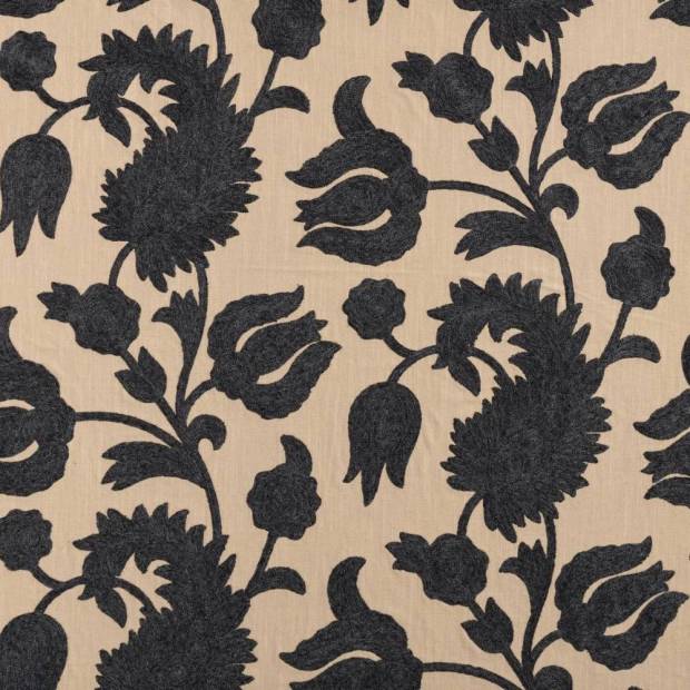 Tissu Florence Brodé