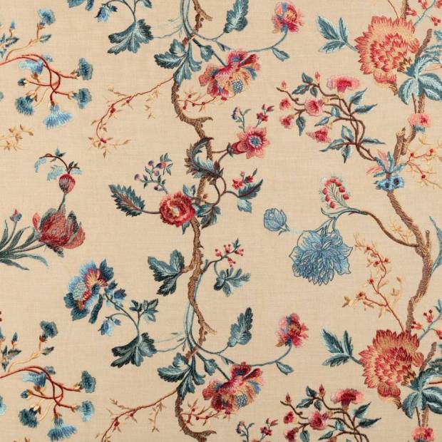 Tissu Rochecotte brodé