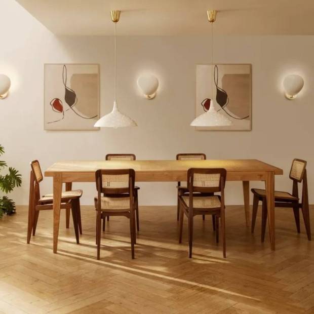 Chaise Dining Chair French Cane