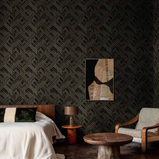 Papier Peint Hexagonal intissé