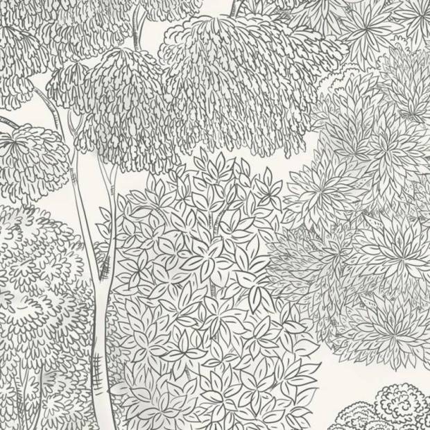 Papier peint panoramique sur mesure Arboretum en intissé