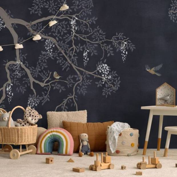 Papier peint Panoramique sur mesure Blooming Tree Intissé