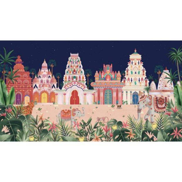 Papier peint panoramique sur mesure Holi en intissé