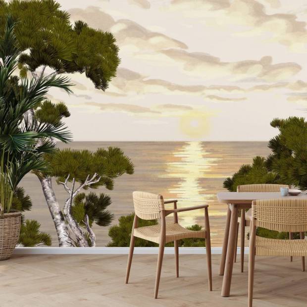 Papier peint Panoramique sur mesure Littoral en intissé