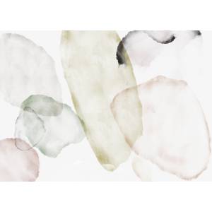 Papier peint Panoramique sur mesure Watercolour Shapes en intissé