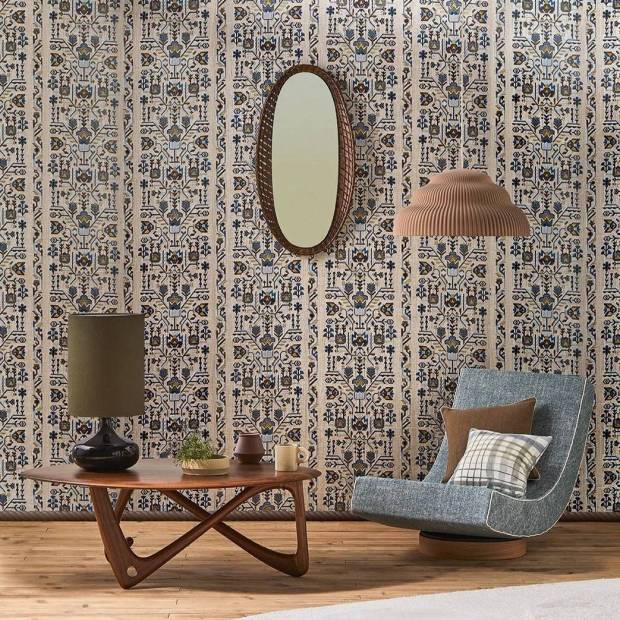 Papier Peint Fleurs de Givre