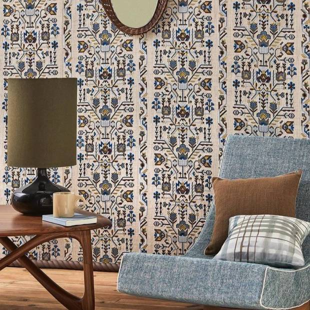 Papier Peint Fleurs de Givre