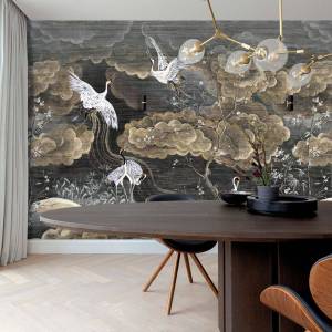 Papier peint Panoramique Byobu