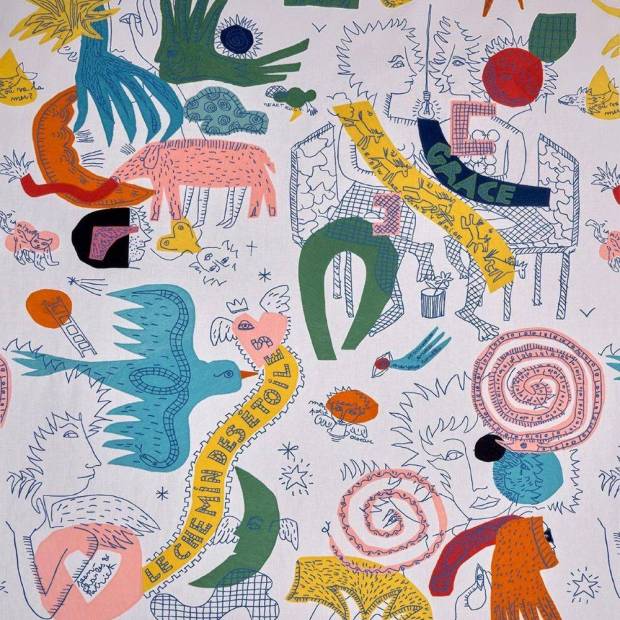 Tissu Le chemin des étoiles