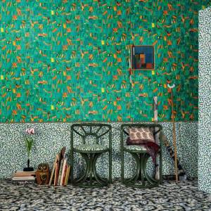 Papier peint Plisse Plumes