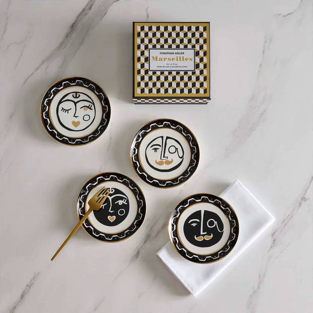 Set De 4 Petites Assiettes Marseilles