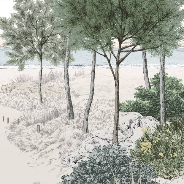 Papier peint Panoramique sur mesure Dune